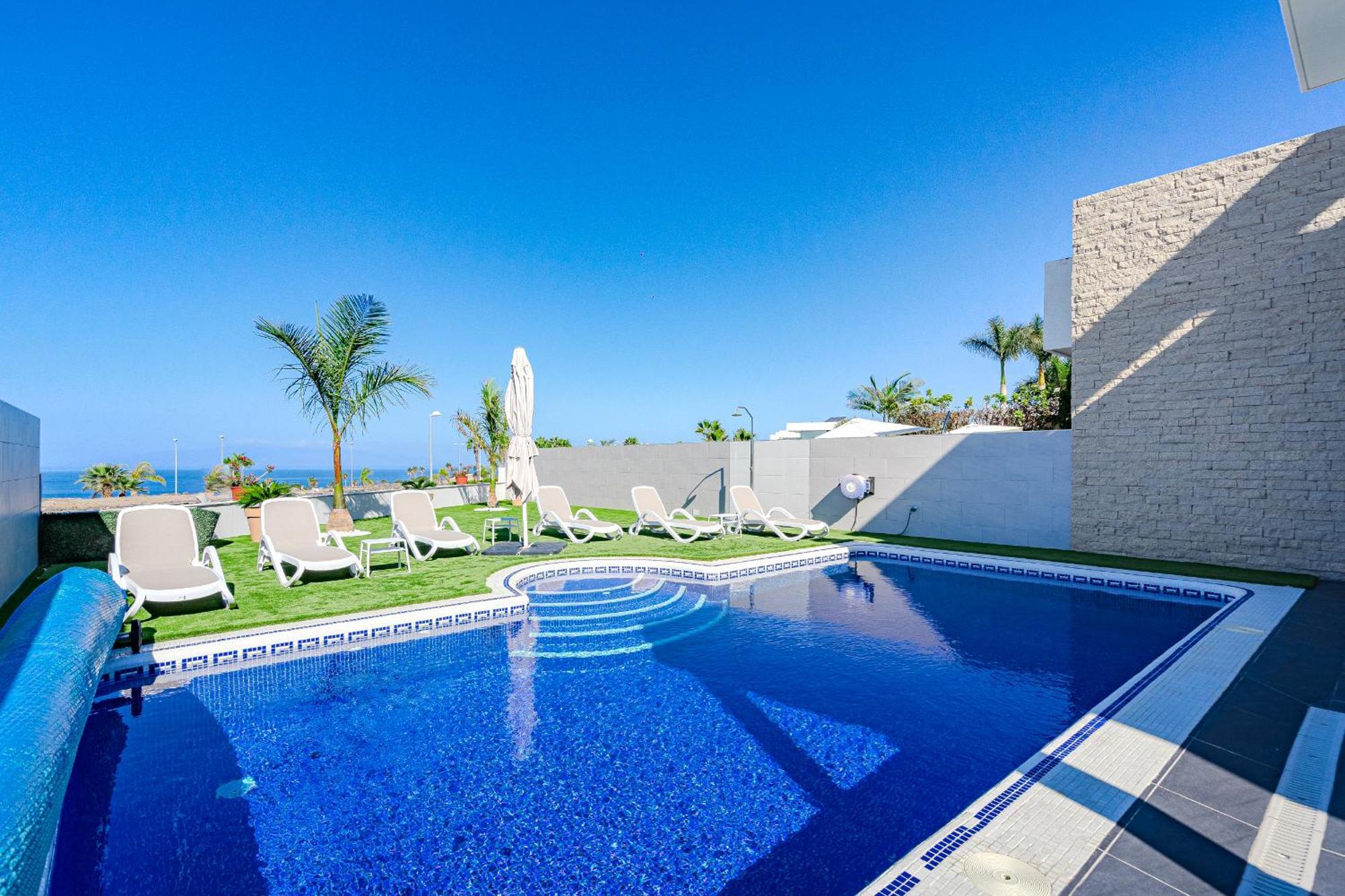 Villa Elisabetta, Luxury Villa With Heated Pool Ocean View In Adeje, Tenerife Адехе Екстериор снимка